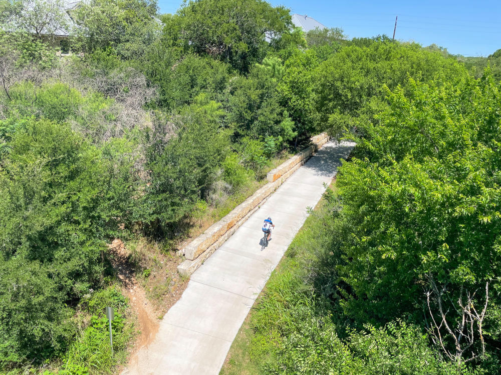 bicyclist on street