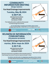 Fox Head Drainage Improvements - Community Information Meeting (Design Update)