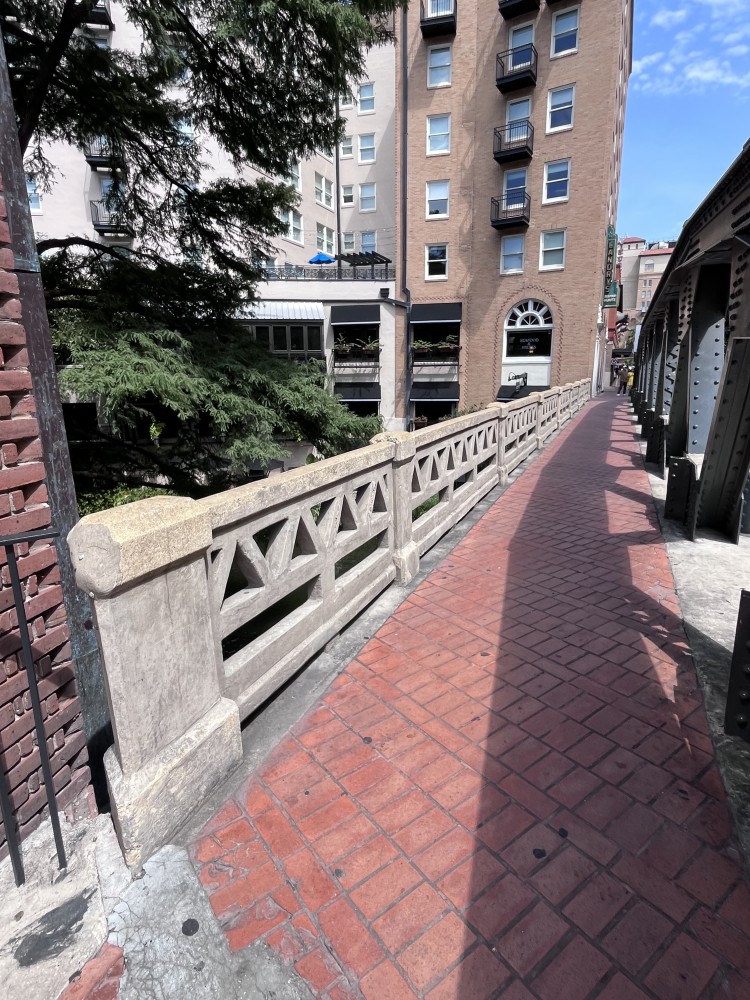 Westside of N. Presa St. Bridge - North View