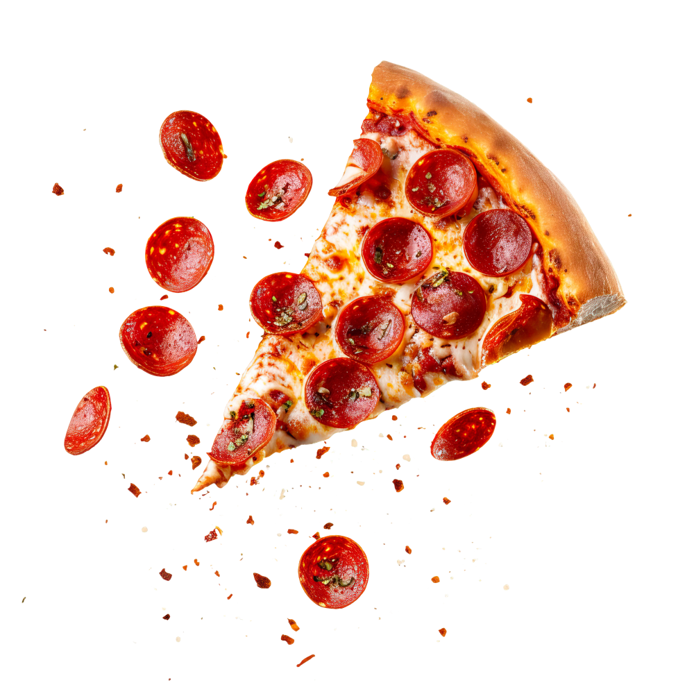 porción de pizza de pepperoni
