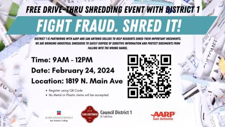 Free Shred Event For District 1 