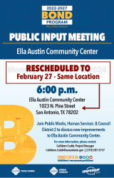 Ella Austin Community Center - Public Informational Meeting (RESCHEDULED)